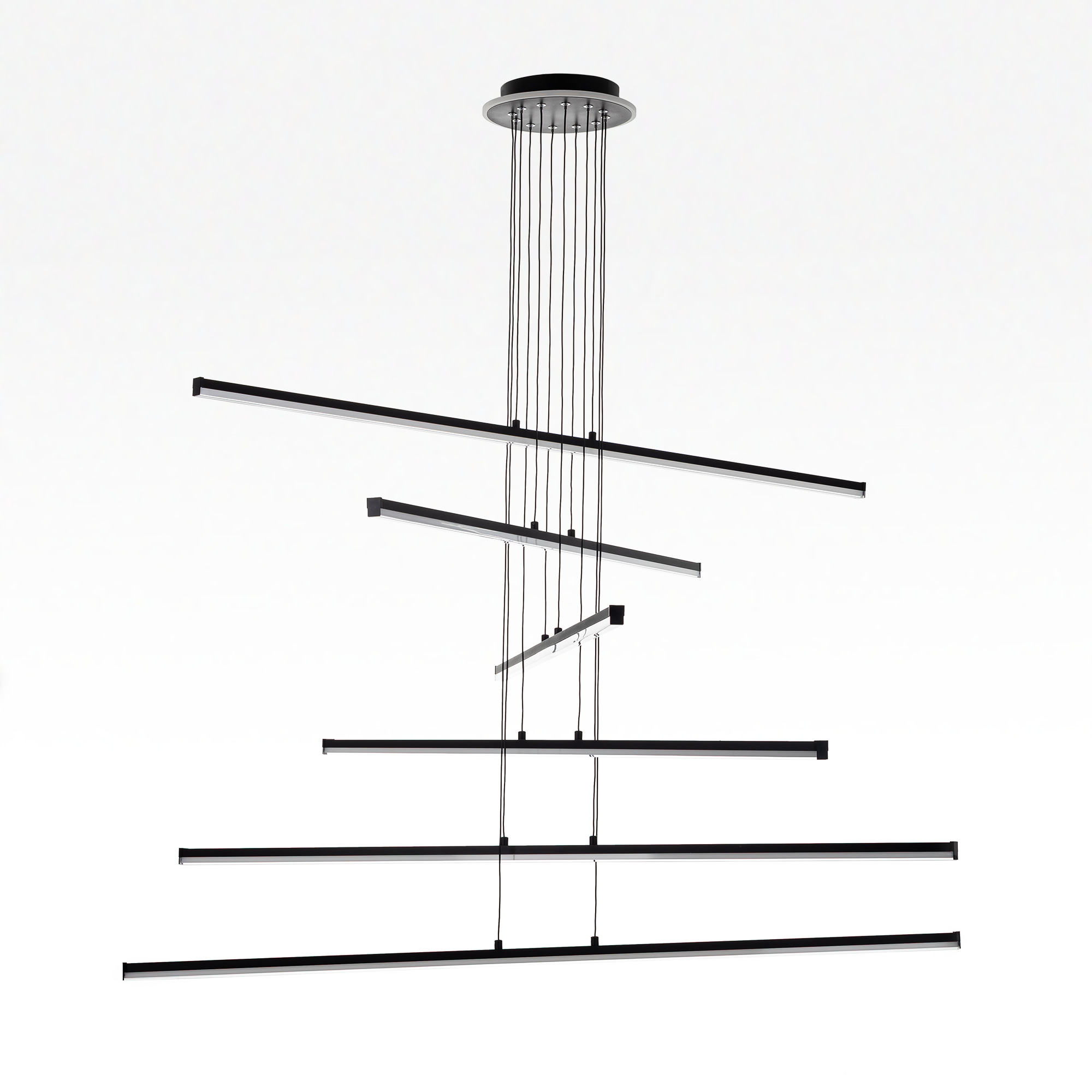 Citilux Trent CL203761 LED Люстра подвесная с пультом Чёрная арт. 89269