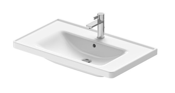 DURAVIT D-Neo Раковина подвесная, с переливом, с отв. под смеситель, 800х480 мм, белый арт. 36726