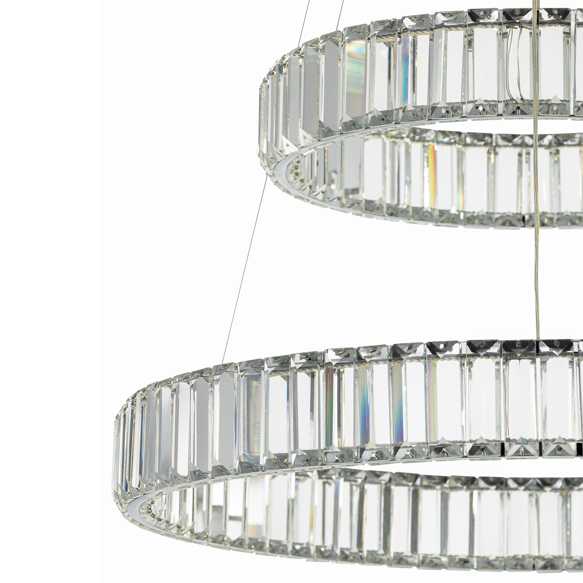 Citilux Чезаре CL338261 LED Люстра хрустальная с пультом Хром арт. 89039