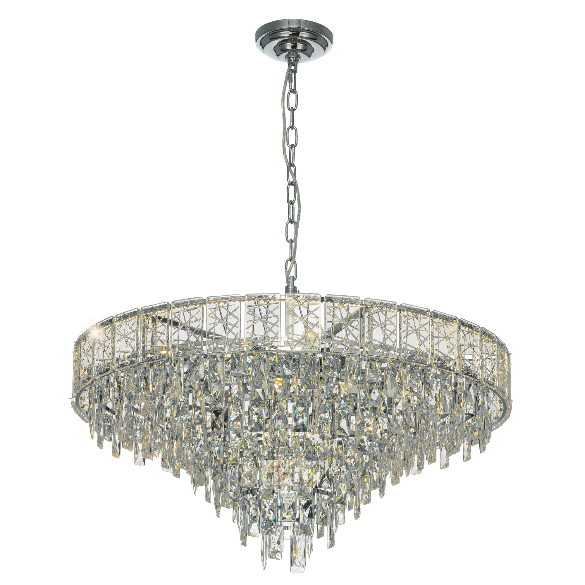 Citilux SAGRADA CL317281 Люстра хрустальная подвесная Хром арт. 89468