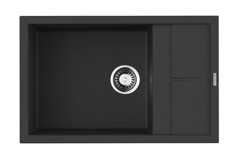 OMOIKIRI SUMI Мойка кухонная, 780x500 мм, база 60 см, Tetogranit черный арт. 40398