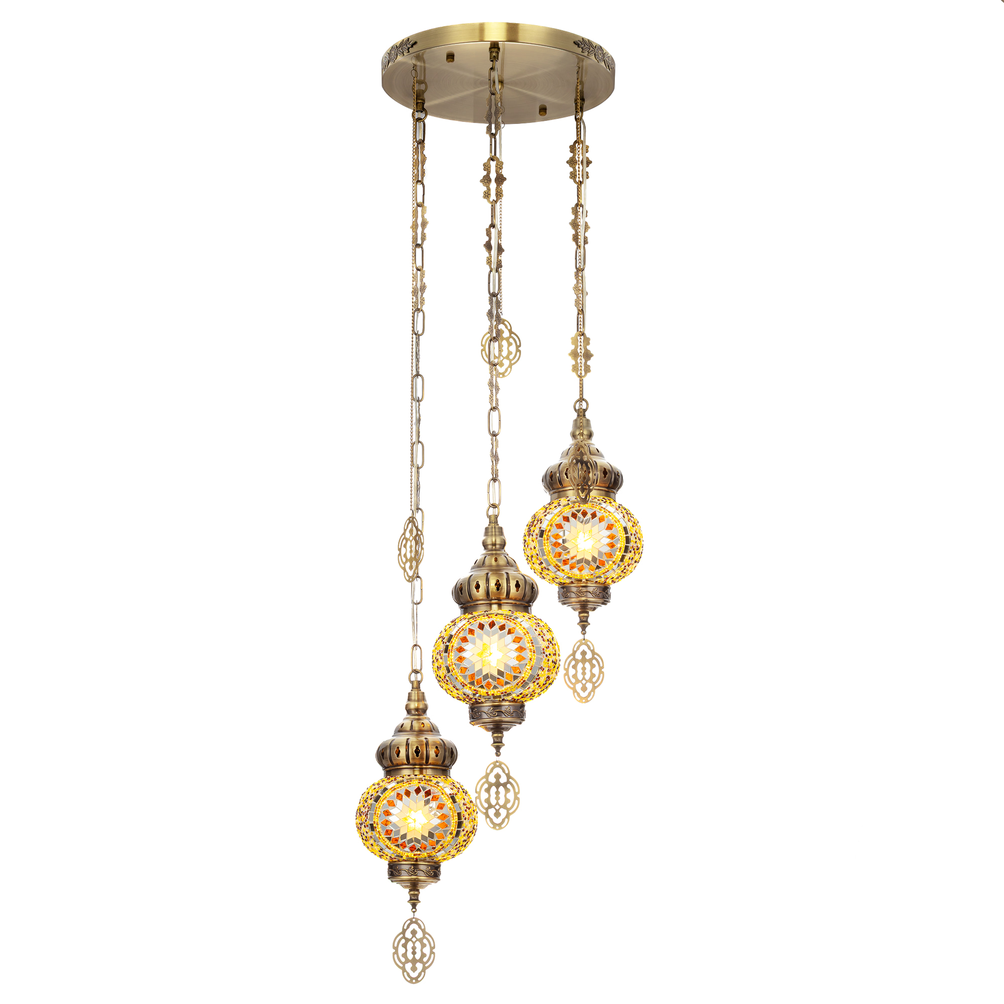 Citilux Каир CL419135 Подвесной светильник Мозаика Янтарь арт. 89509