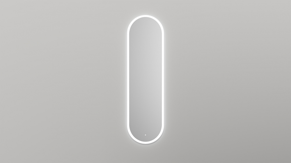 Salini ARMONIA Зеркало овальное, 450хH1585 мм с двойной LED подсветкой 3в1 3000-6000К арт. 33844