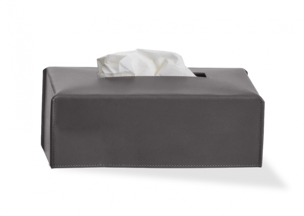 DW NAPPA KB Салфетница из натуральной кожи 9x24x12.5 см, дымчато-серый арт. 31854