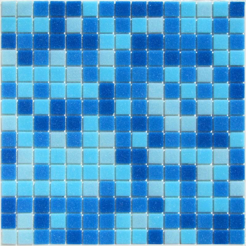 Плитка декоративная стеклянная Aqua 150/Вода 150 4*20*20 327*327 сетка арт. 90659