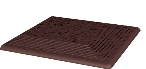 Natural Brown Duro ступень угловая структ 30х30 мм/10 шт. арт. 28597