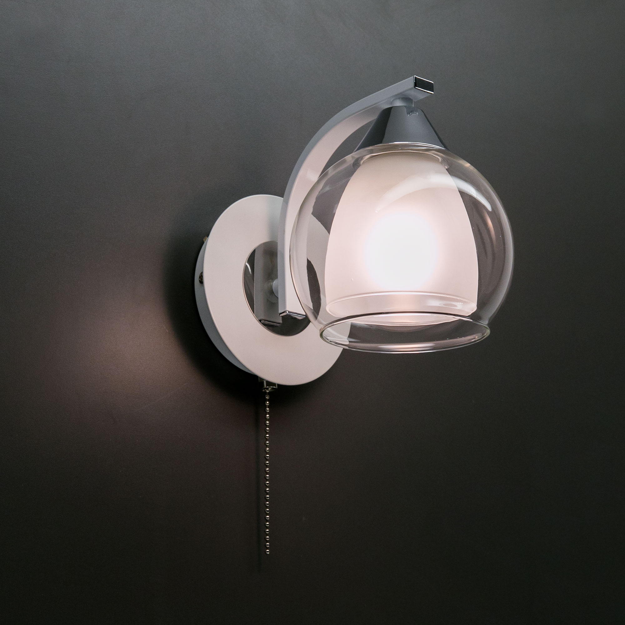 Citilux Кристи CL152310 Бра с выключателем Белое Хром арт. 88419