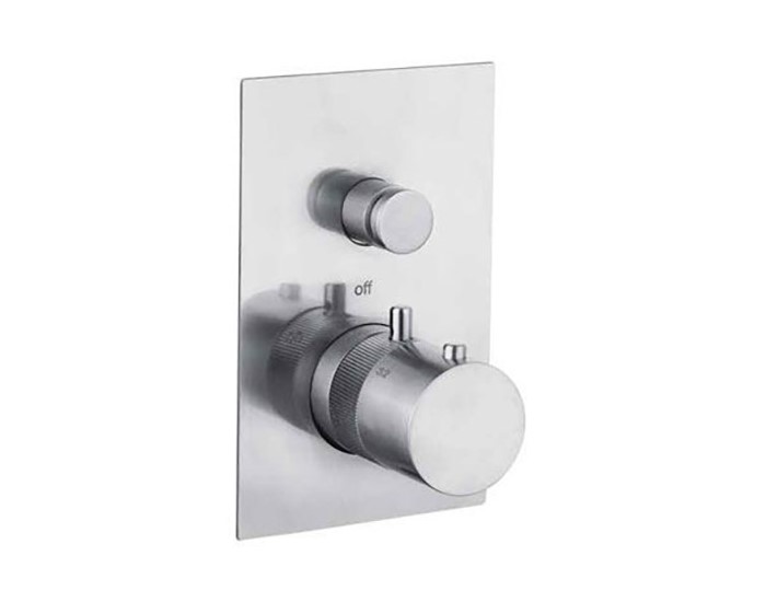 REMER X STYLE Термостатический смеситель на 2 выхода, INOX арт. 38545