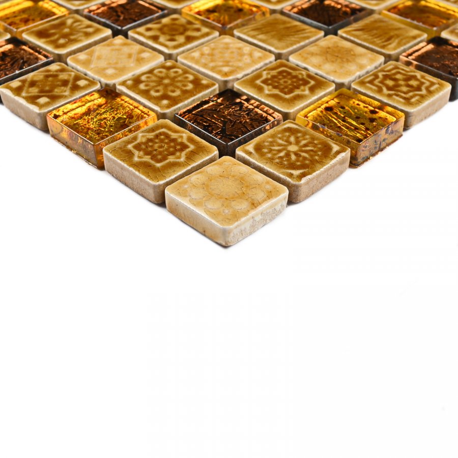 Плитка декоративная керамическая Morocco Gold/Марокко золотой 23*23 300*300 арт. 90686