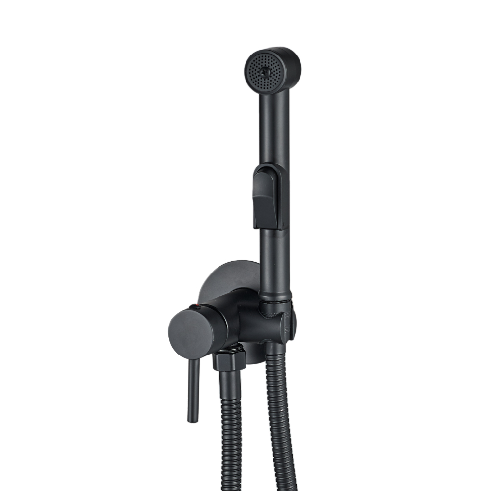 Гигиенический душ со смесителем WesnaArt EKO EKO05-410Black, черный арт. 189175
