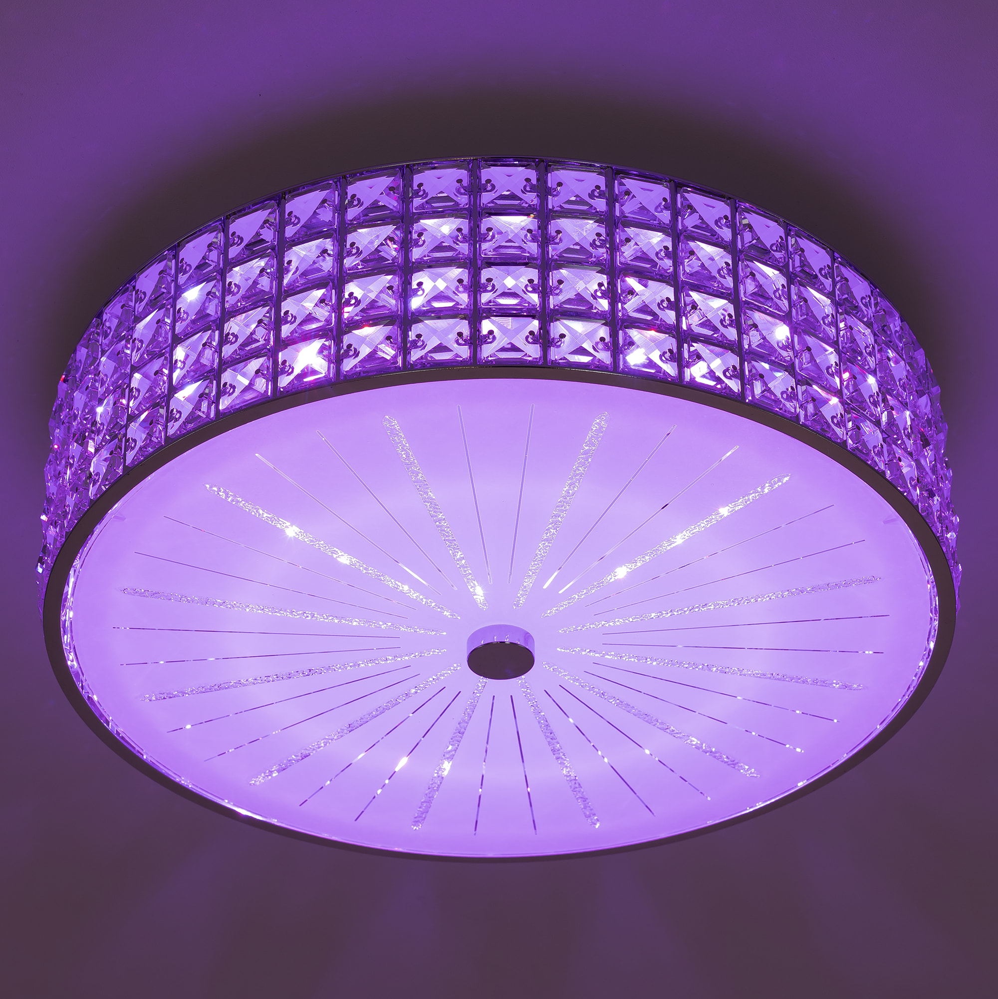 Citilux Портал CL32415G1 LED RGB Люстра хрустальная с пультом Хром арт. 89018