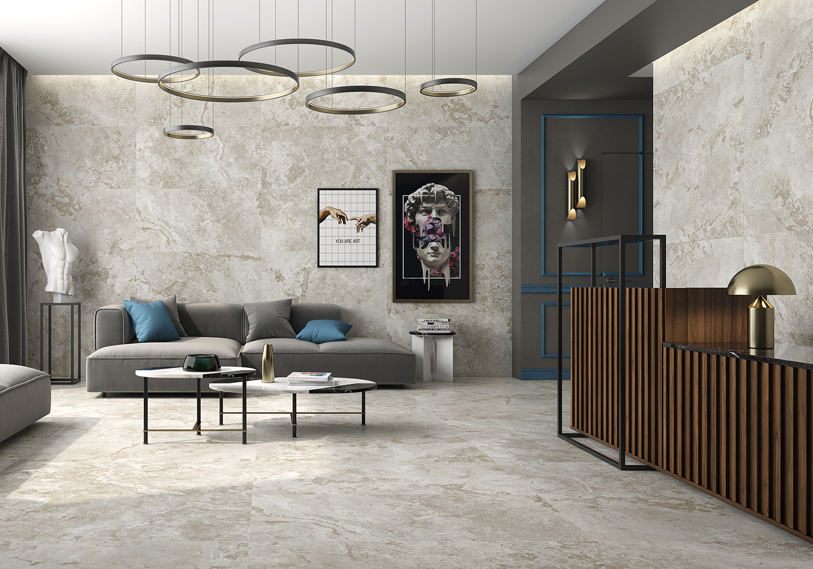 Плитка Geotiles Selvy Gris 60x120 (F) Compacglass (1,44 кв.м.) арт. 90834
