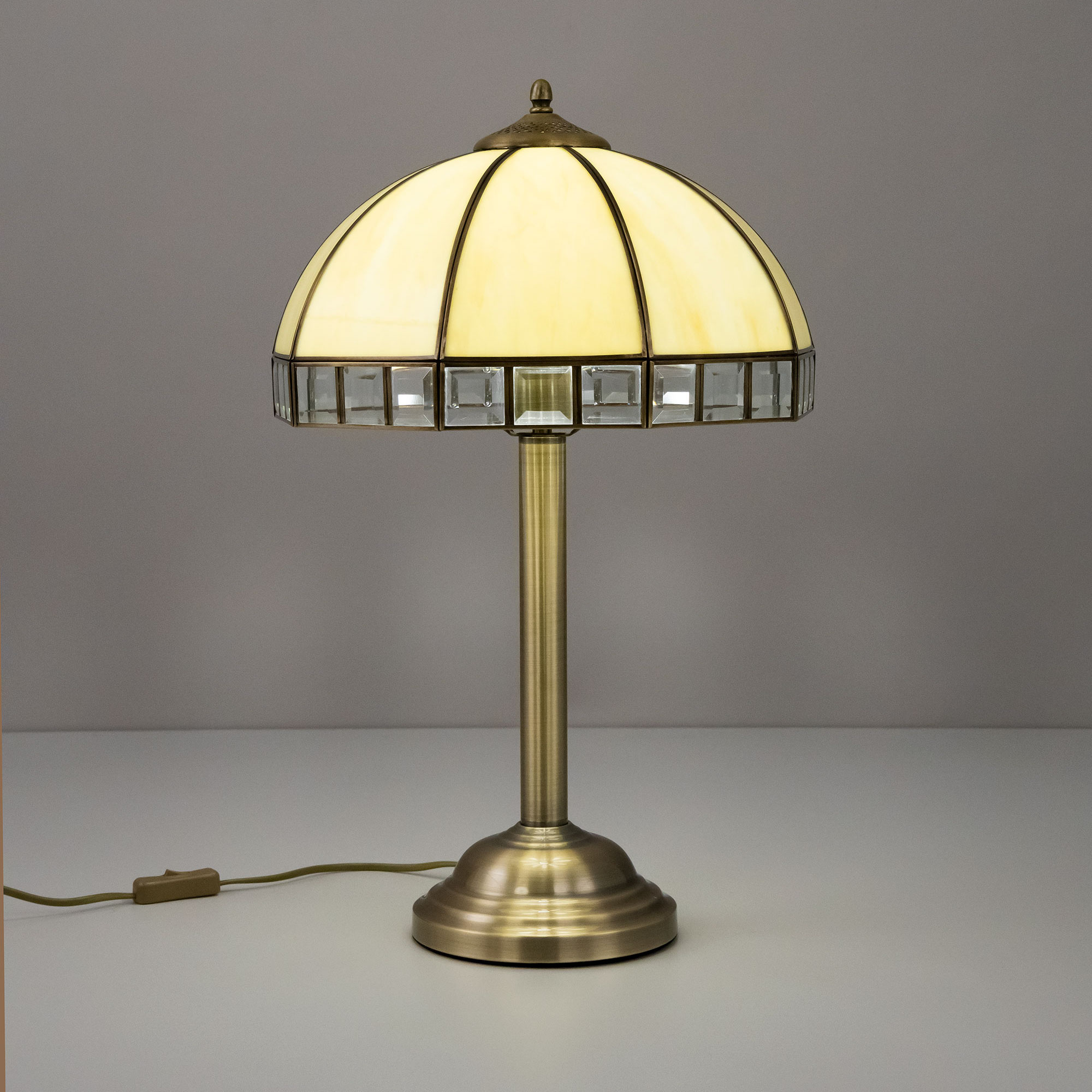 Citilux Шербург-1 CL440811 Настольная лампа витражная Бронза арт. 88289
