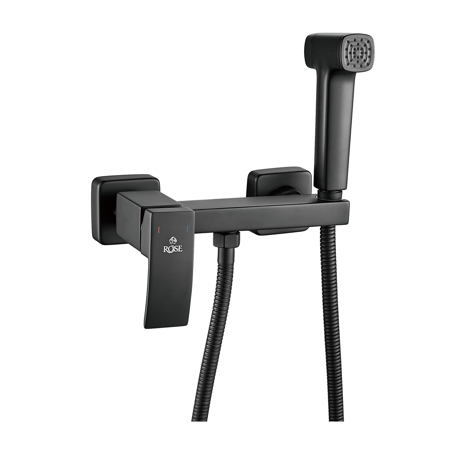 Гигиенический душ со смесителем Rose R1505H-1, черный арт. 189217