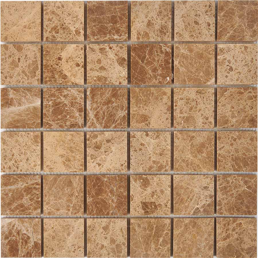 PIX 223 Light Emperador, чип 48x48 мм, сетка 305х305x6 мм, Полированная арт. 73758