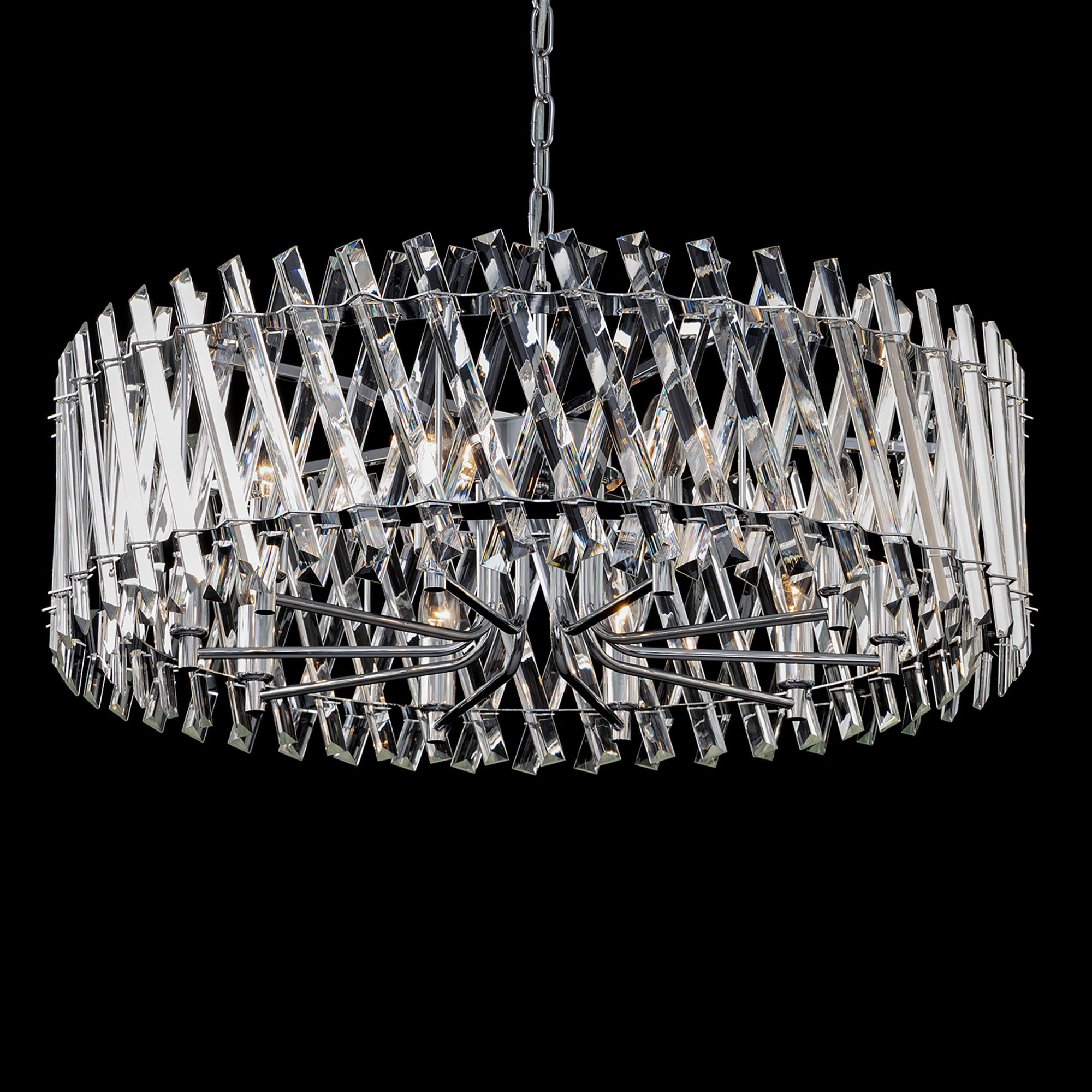 Citilux Ингвар CL334291 Люстра подвесная хрустальная Хром арт. 88961
