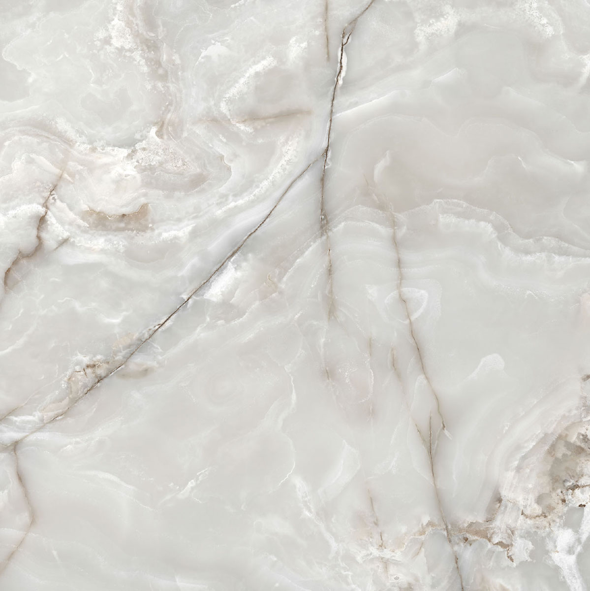 Керамогранит  ONYX&MORE SILVER ONYX GLO 6MM R 160X160 арт. 84001