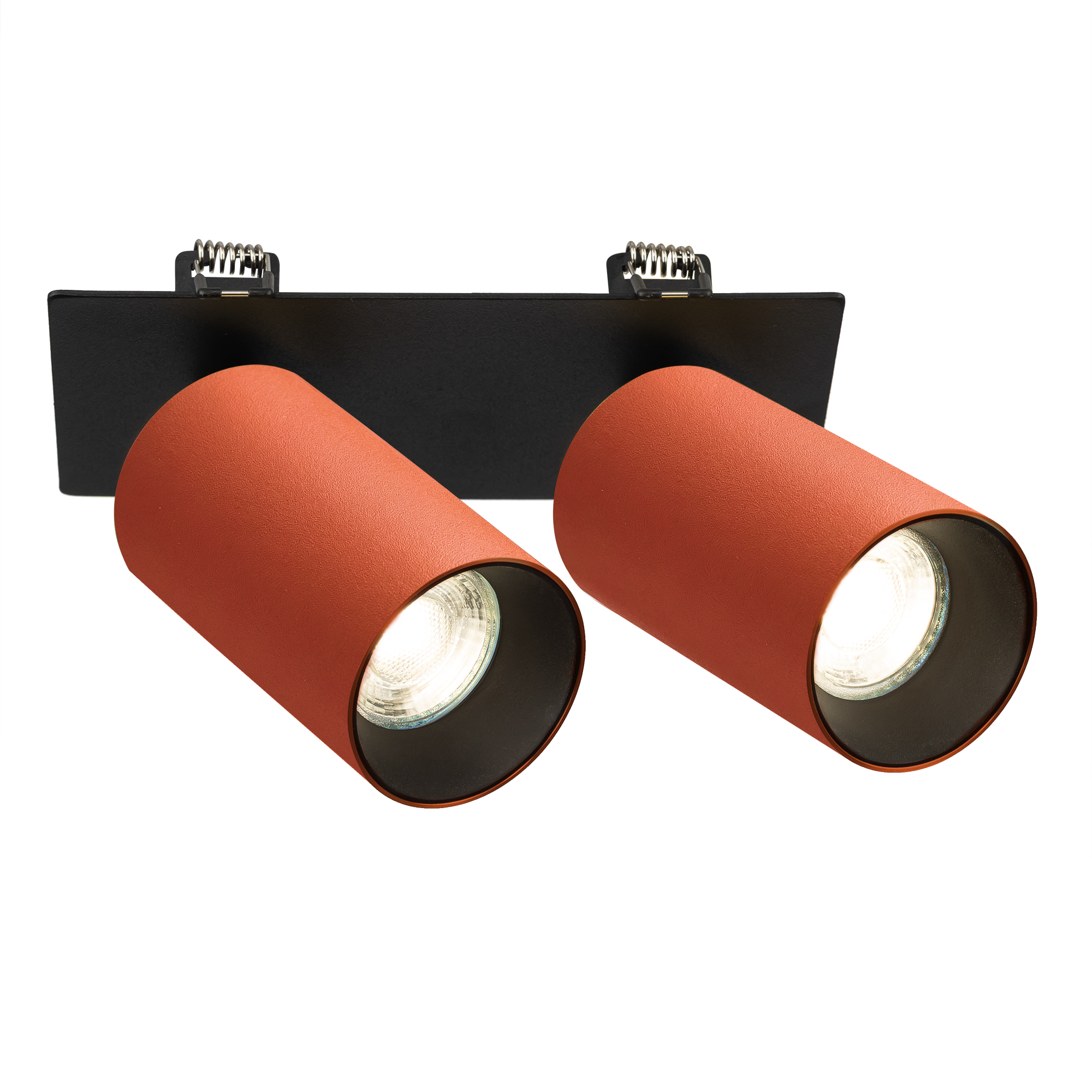 Citilux AXEL CL512D24 Спот поворотный встраиваемый двойной Терракот арт. 89823