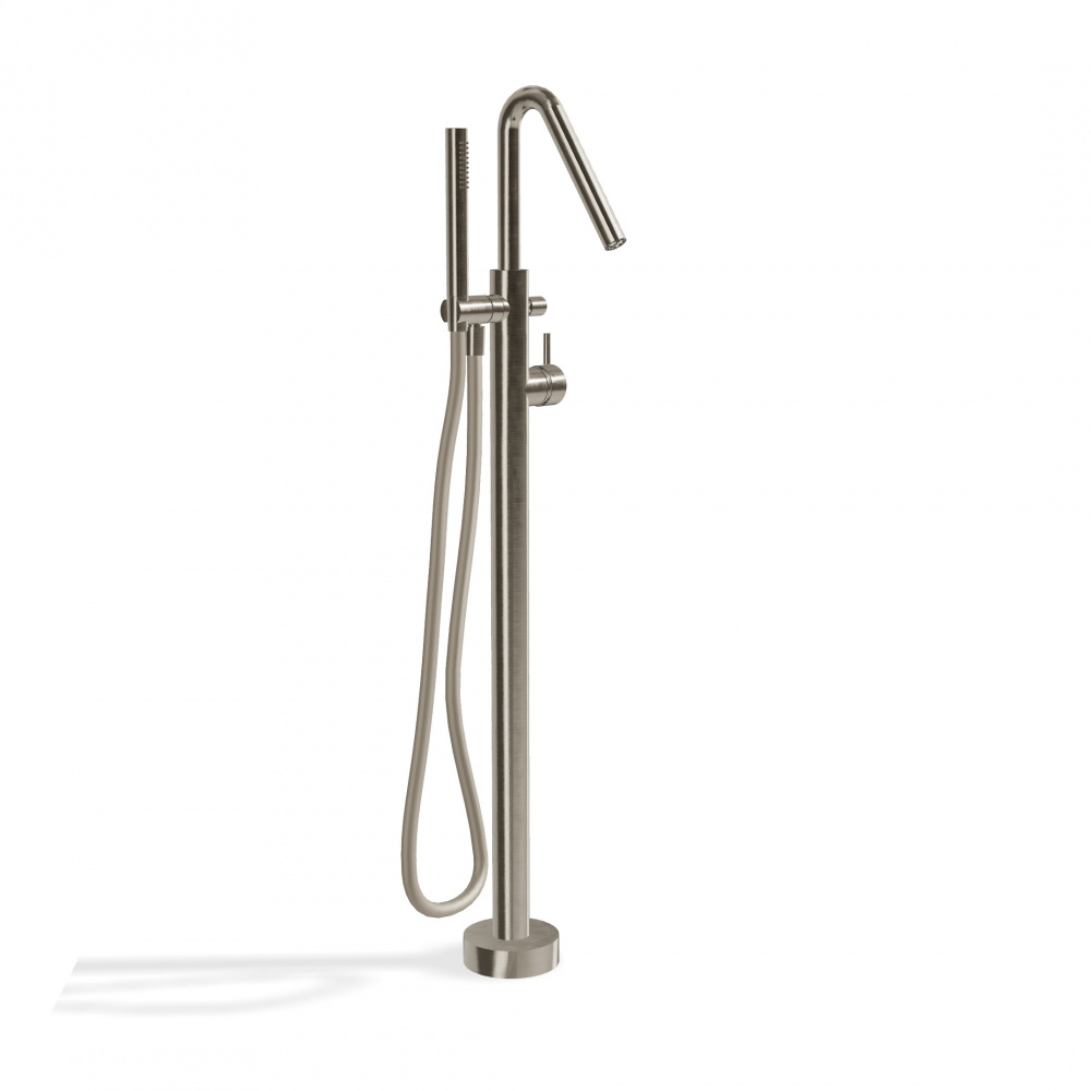 TREEMME X-CHANGE Внешние части напольного смесителя для ванны, NF Brushed nickel арт. 40064