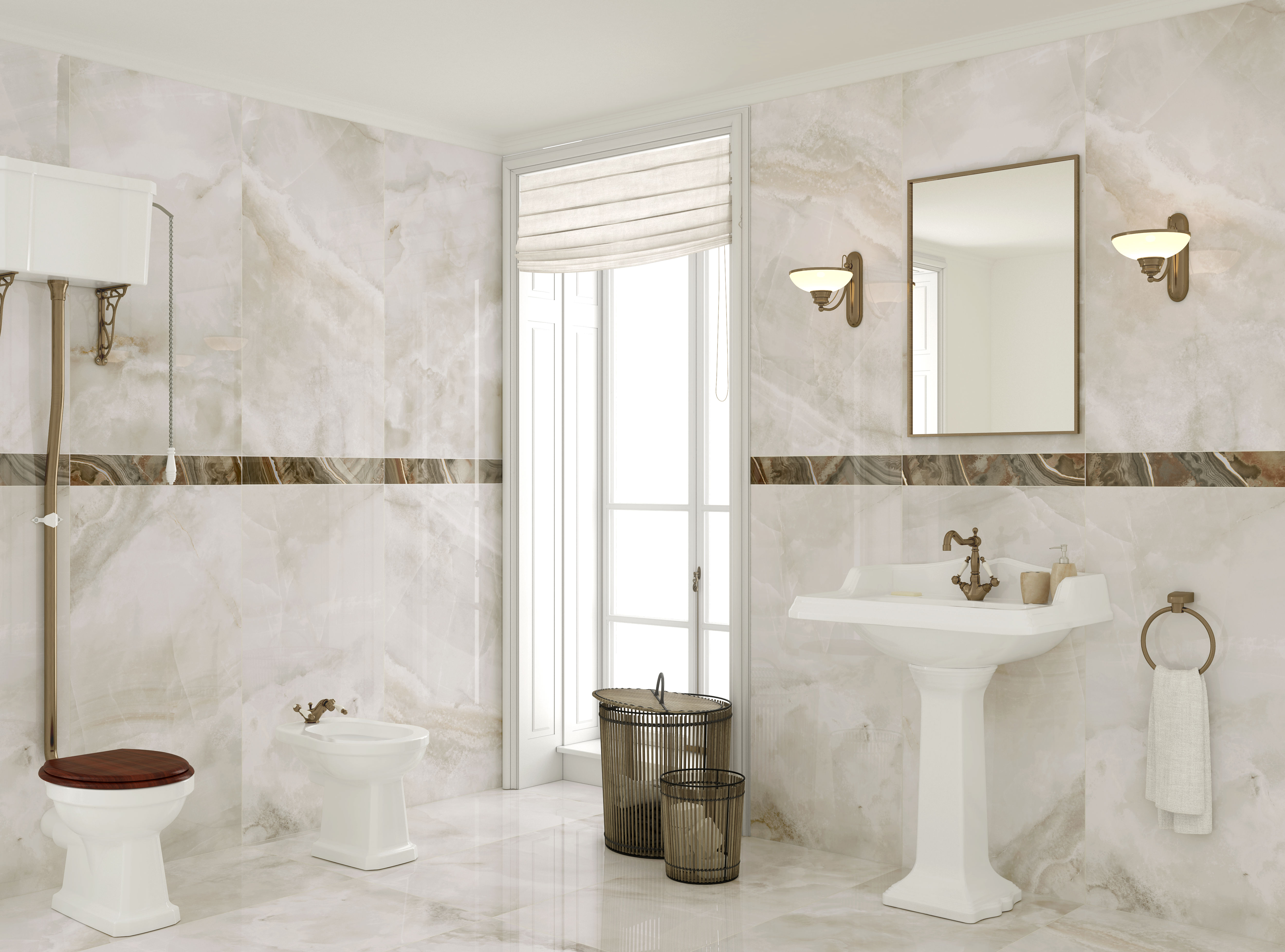 Плитка Pamesa Cr.Sardonyx Cream 60x120 Leviglass (1,44 кв.м.) арт. 53882
