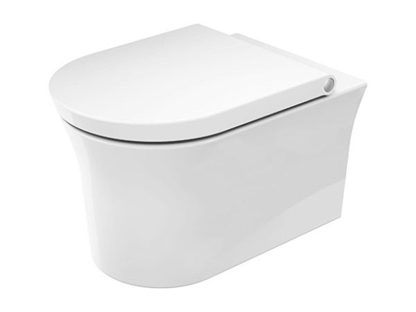 DURAVIT White Tulip Унитаз подвесной, безободковый, HygieneFlush, 370x540 мм, с HygieneGlaze белый арт. 37357