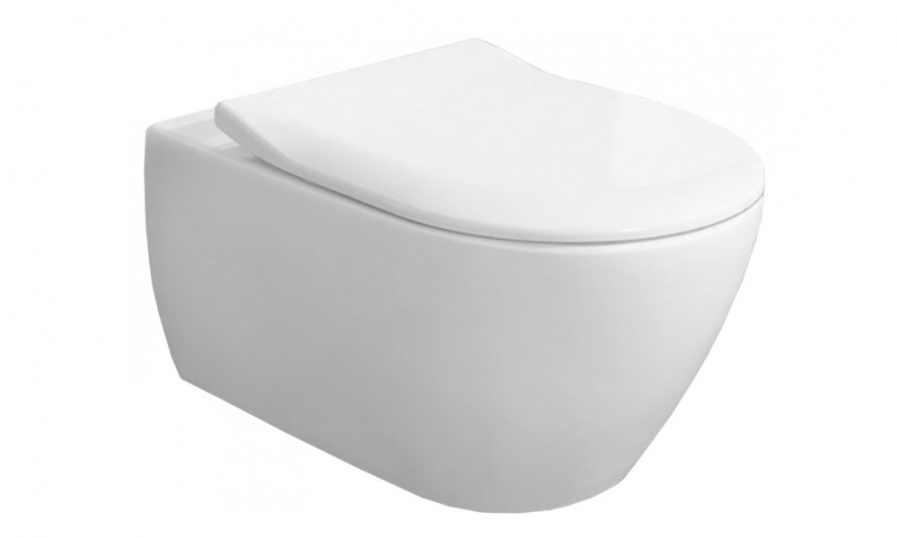 VB SUBWAY 2.0 Унитаз подвесной DirectFlush с сиденьем SlimSeat, Альпийский белый арт. 37382