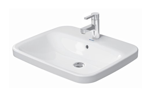 DURAVIT DURASTYLE Умывальник встраиваемый сверху, 615x495 мм, 1 отв., с переливом, белый арт. 36607