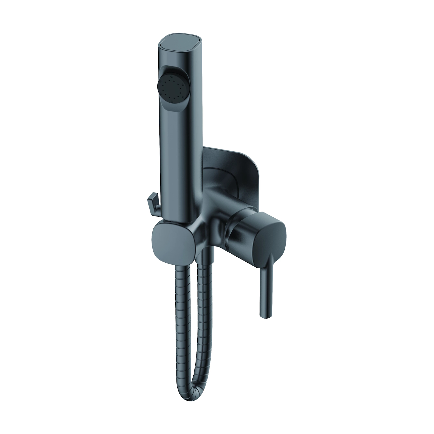 Гигиенический душ со смесителем Haiba HB5518-3, оружейная сталь арт. 189284