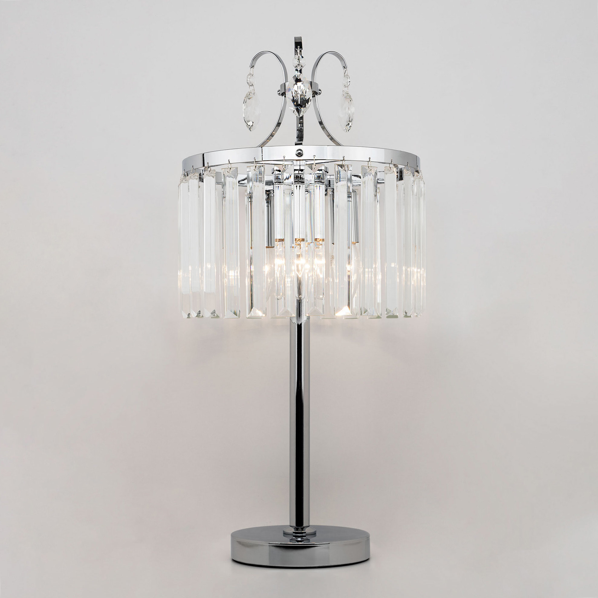 Citilux Инга CL335831 Настольная лампа хрустальная Хром арт. 88935
