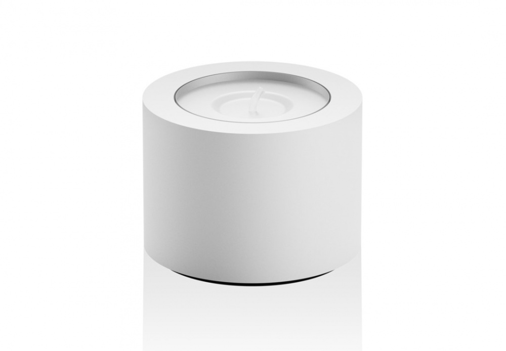 DW STONE TLH Подсвечник, Ø5,5 см, Н4 см, Белый арт. 30280