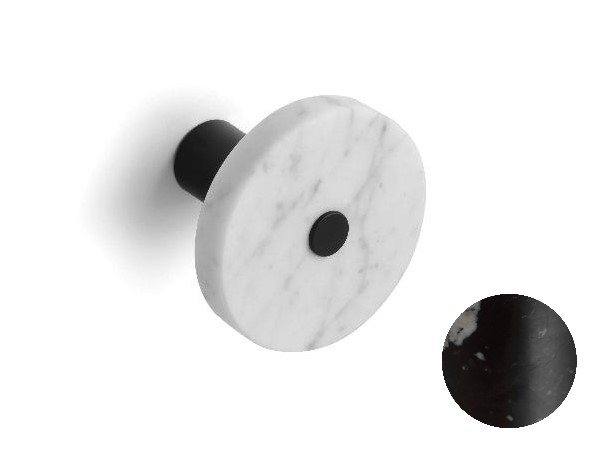 BERTOCCI CARRARINO Полотенцедержатель, Ø11 см, Nero Marquina/черный мат арт. 30778