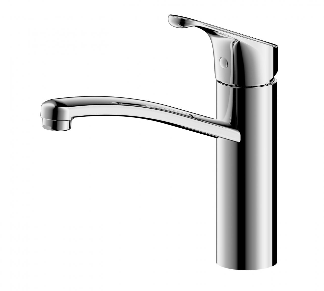 Смеситель для кухни Bravat Common F7234129CP-RUS, хром арт. 170001