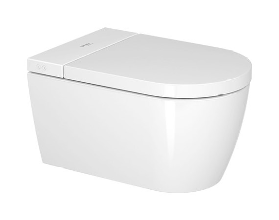 DURAVIT ME by Starck Комплект: Подвесной унитаз Rimless SensoWash® Starck f Plus, 378x575 мм, белый арт. 37418