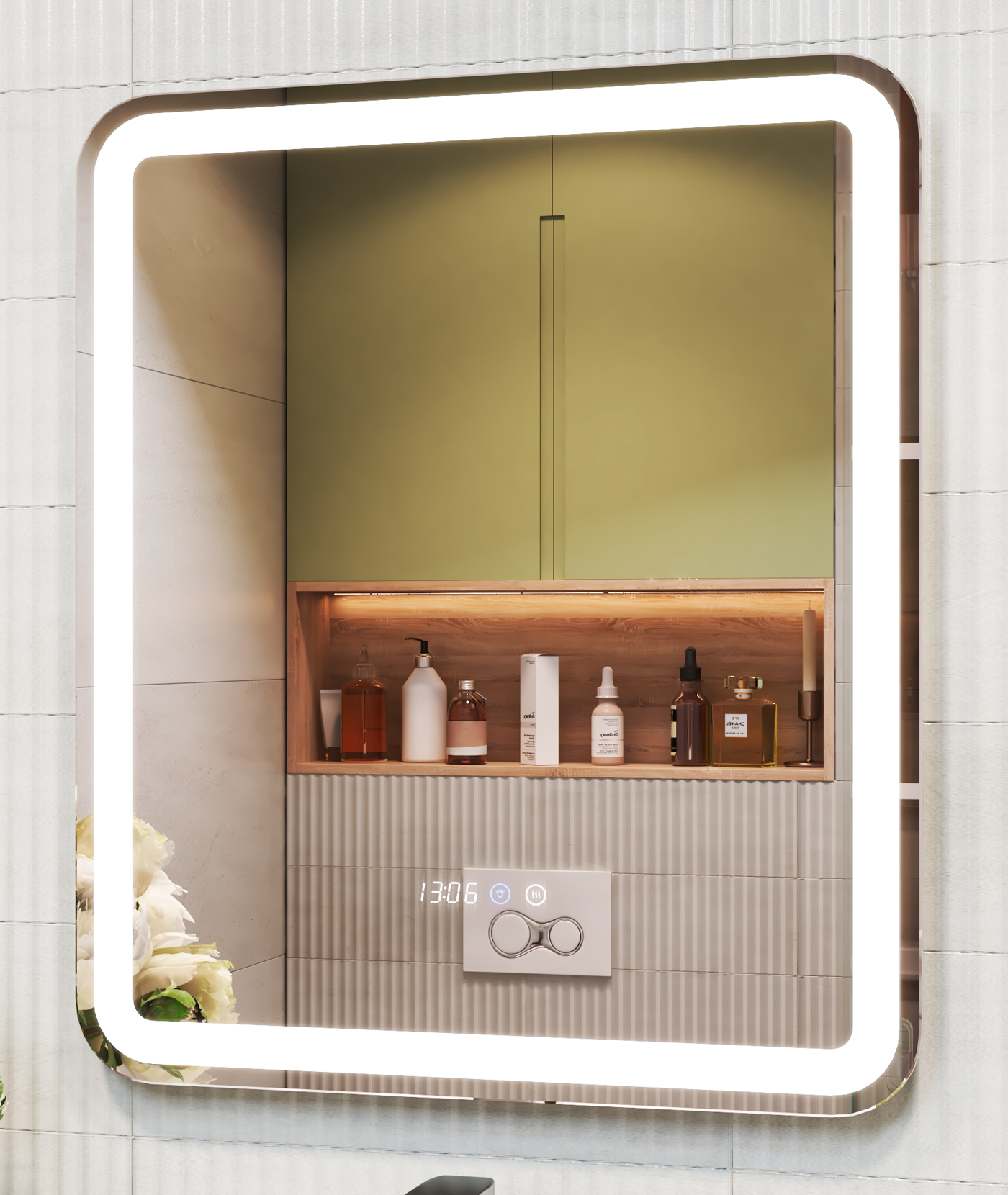 Зеркало VIGO Grani(Bora) Luxe z.GRI.60.Luxe, 60 см арт. 178617