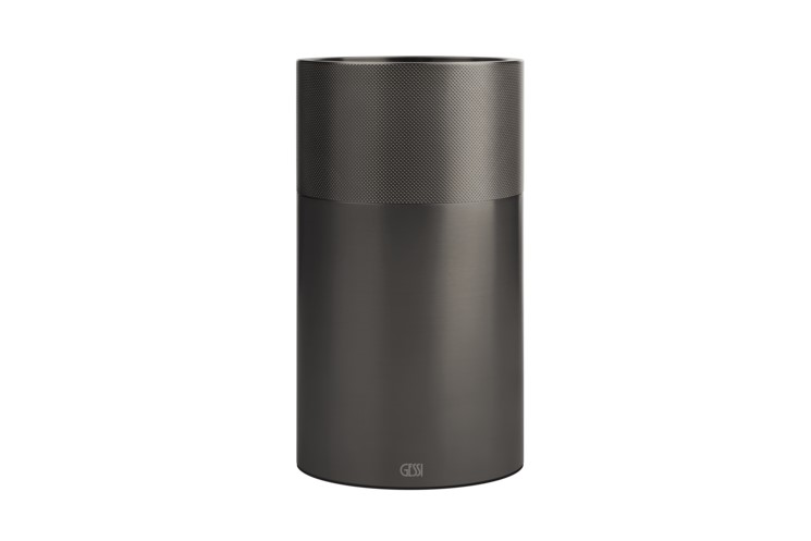 GESSI HOME Ваза для интерьера, Ø165хH300 мм, DIAMANTATO/707 Black Metal Br. PVD арт. 31432
