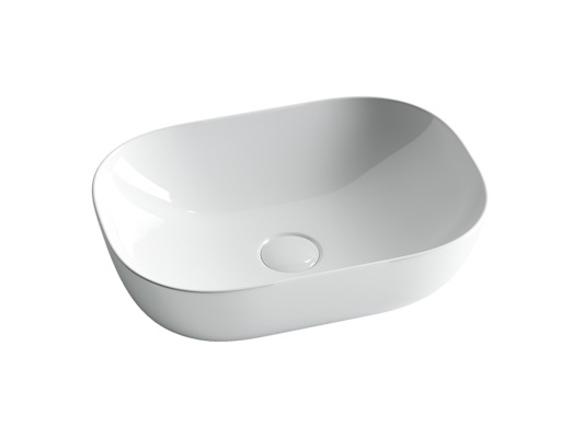 CERAMICANOVA Element Раковина накладная, 460x330x135 мм, белый арт. 77405