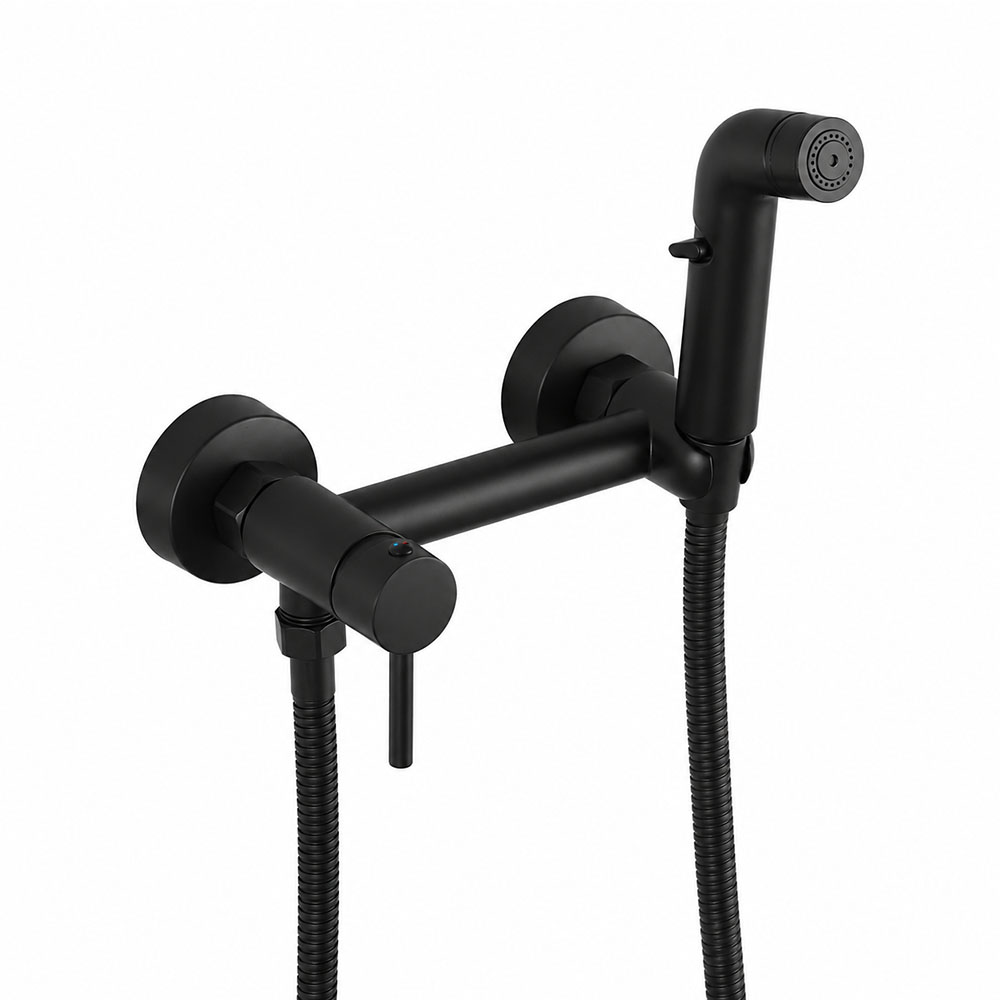 Гигиенический душ со смесителем FRUD R7503-6, черный арт. 189750