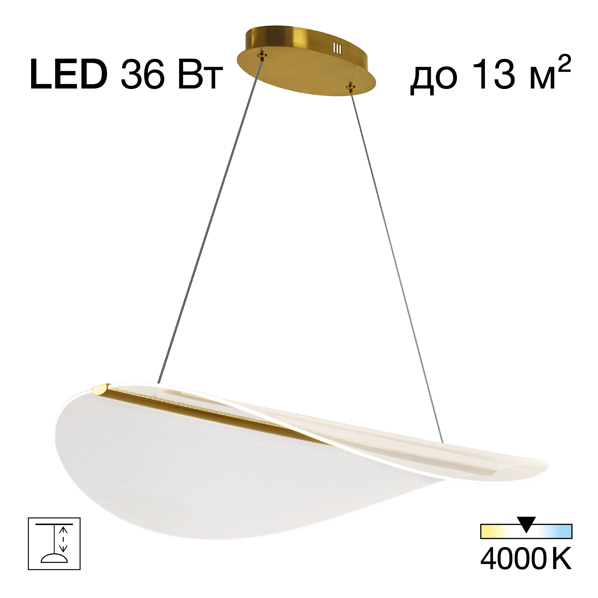 Citilux SKATT CL213132 LED Подвесной светильник Латунь арт. 89587