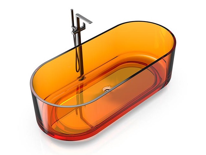 KNIEF ELLIPSE Shape Ванна отдельностоящая 170x75x56 см, 50 Arangonit/хром арт. 32477