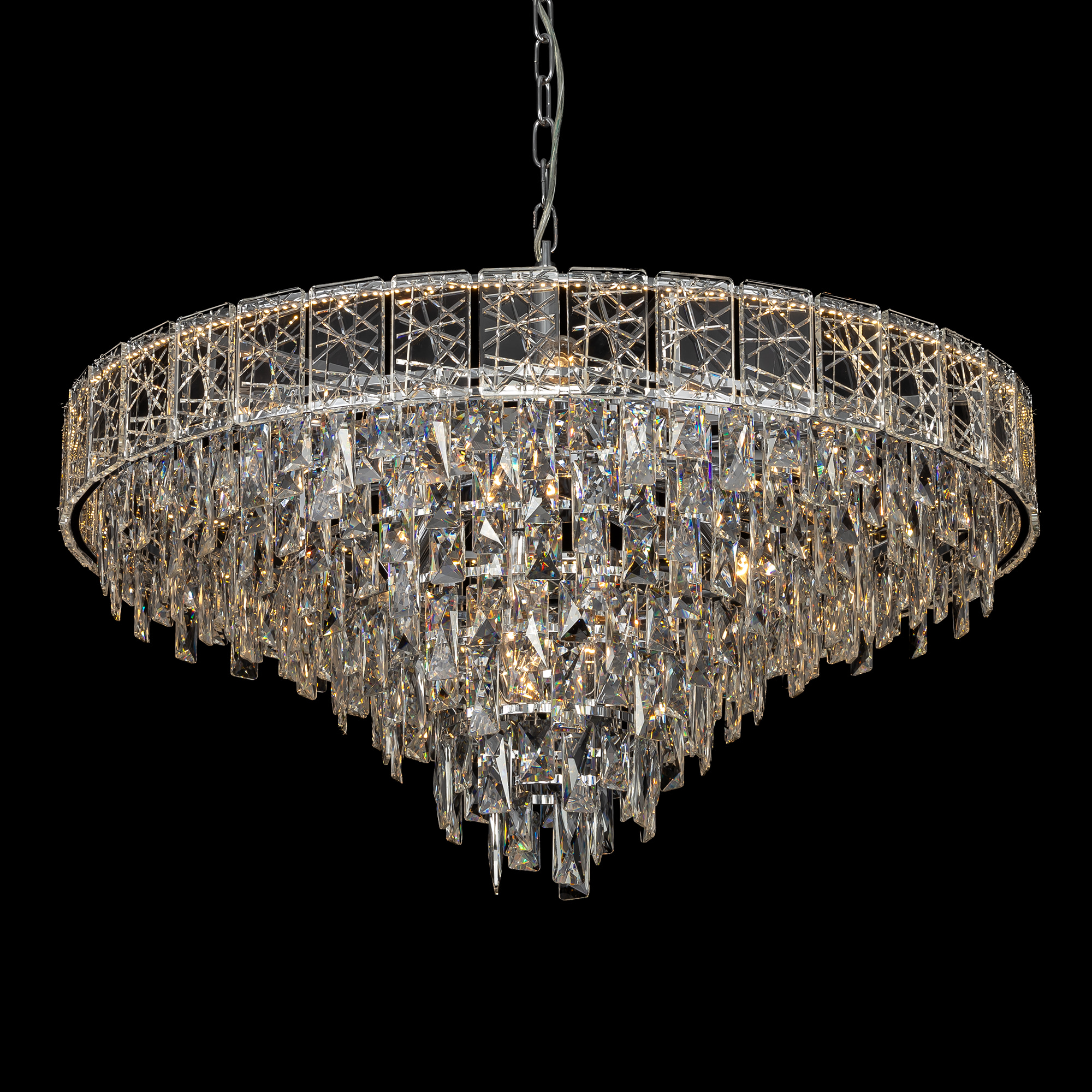 Citilux SAGRADA CL317281 Люстра хрустальная подвесная Хром арт. 89468