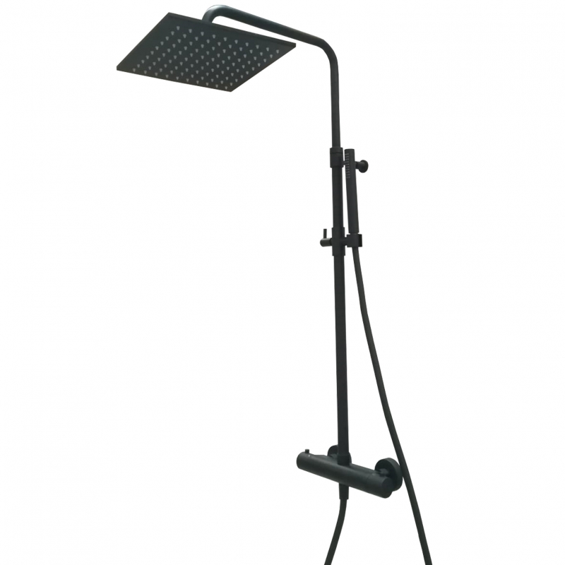 Душевая система с термостатом Webert Elio EL980515560METAL, черный арт. 173580