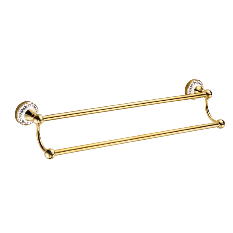Полотенцедержатель трубчатый 2-ой Fixsen Bogema Gold FX-78502G 60 см арт. 182110