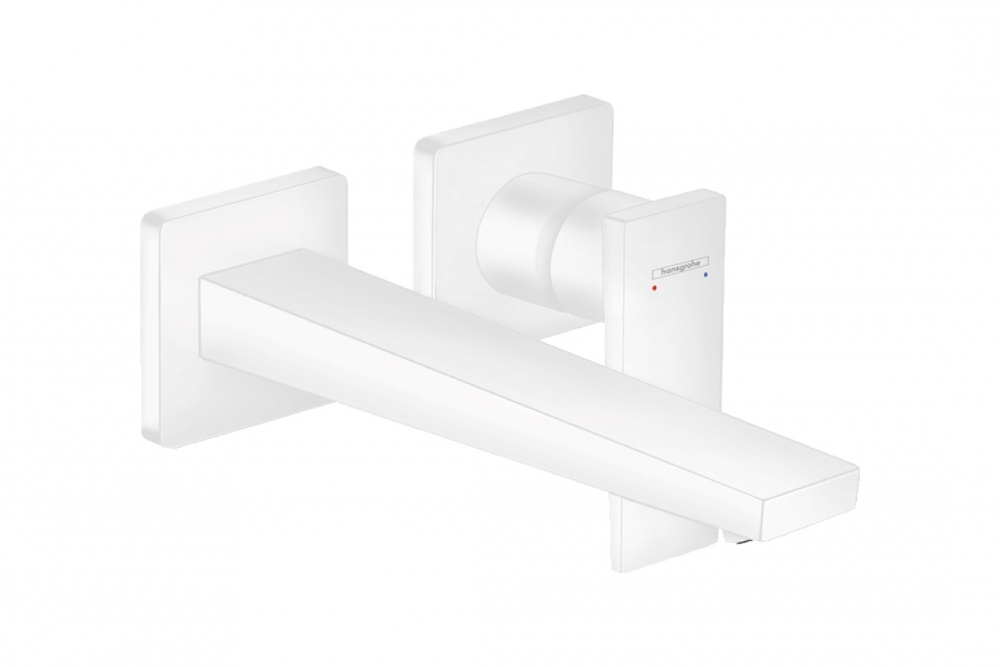 HANSGROHE METROPOL Смеситель для раковины, однорычажный, излив 225 мм, СМ, 5 л/мин, матовый белый арт. 35680