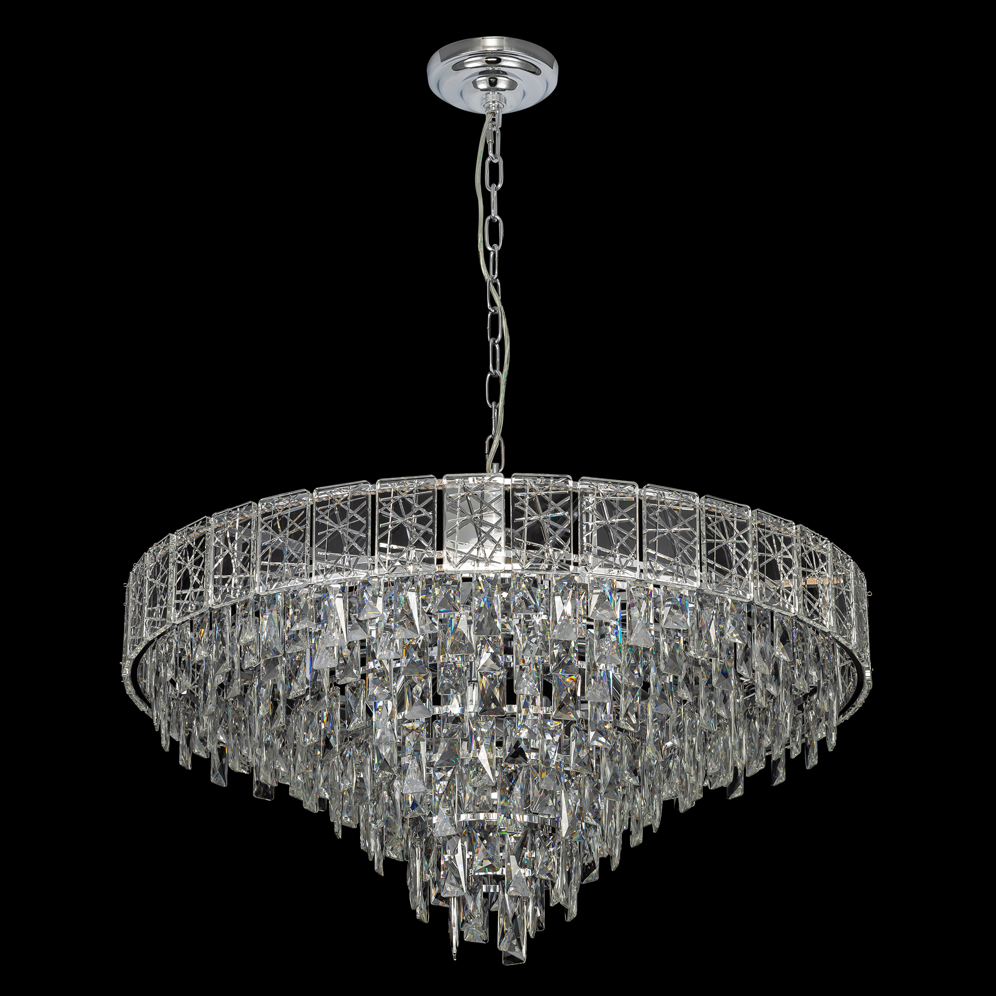 Citilux SAGRADA CL317281 Люстра хрустальная подвесная Хром арт. 89468