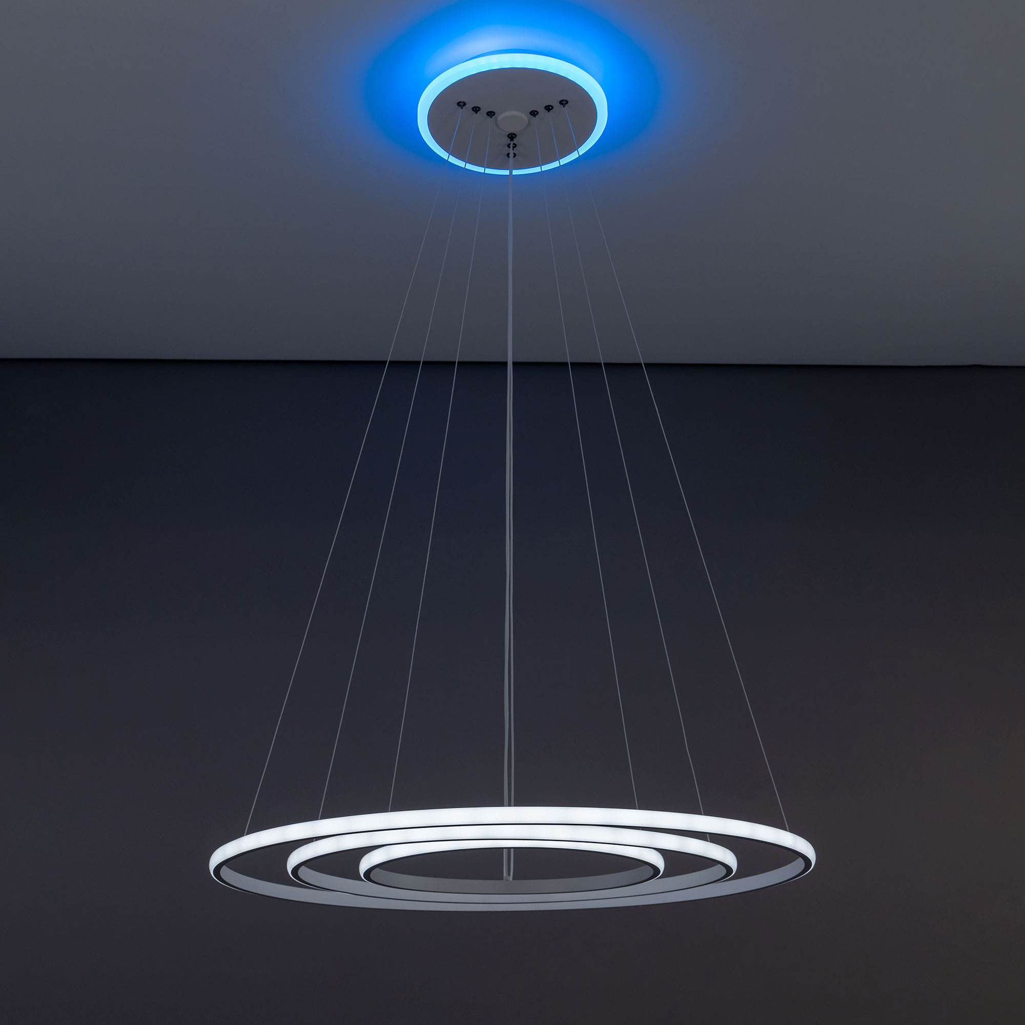 Citilux Неон Смарт CL731A090E RGB Умная подвесная люстра Белая арт. 88801