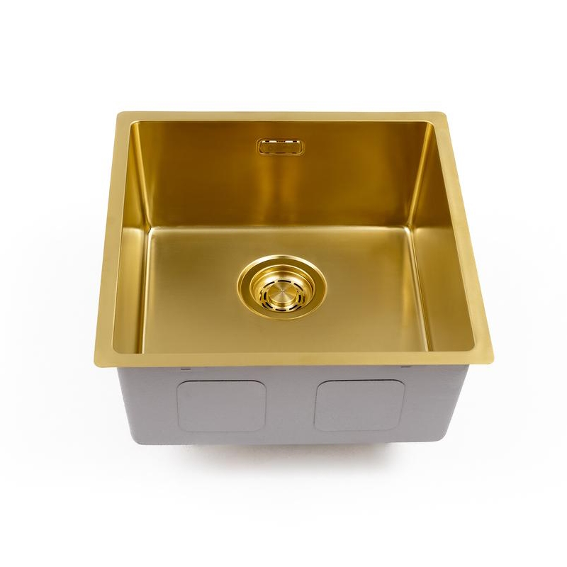 Кухонная мойка Grandex Aqua Optima 5011351, золото арт. 184541