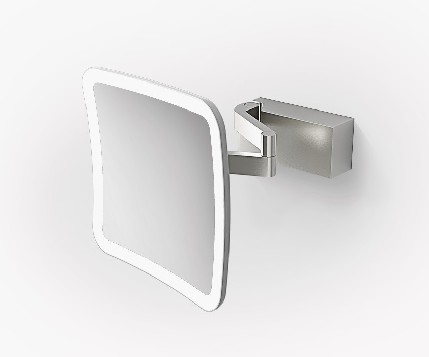 DW VISION S Зеркало настенное косметическое, 20x20x11 см, 5x, нержавеющая сталь с матовым покрытием арт. 31546