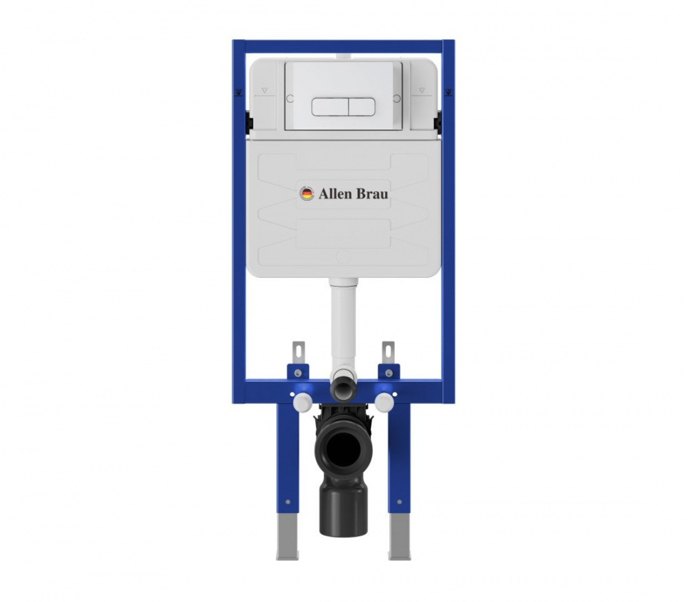 ALLEN BRAU PNEUMATIC PRO 2.0 Инсталляция для подв. унитаза, БЕЗ кнопки смыва, 1100х95х500мм (325595) арт. 33014