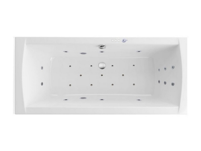 EXCELLENT Heaven Aquaria Lux Slim Ванна акриловая гидромассаж"ULTRA", 180x80 мм, Белый глянец/хром арт. 32392