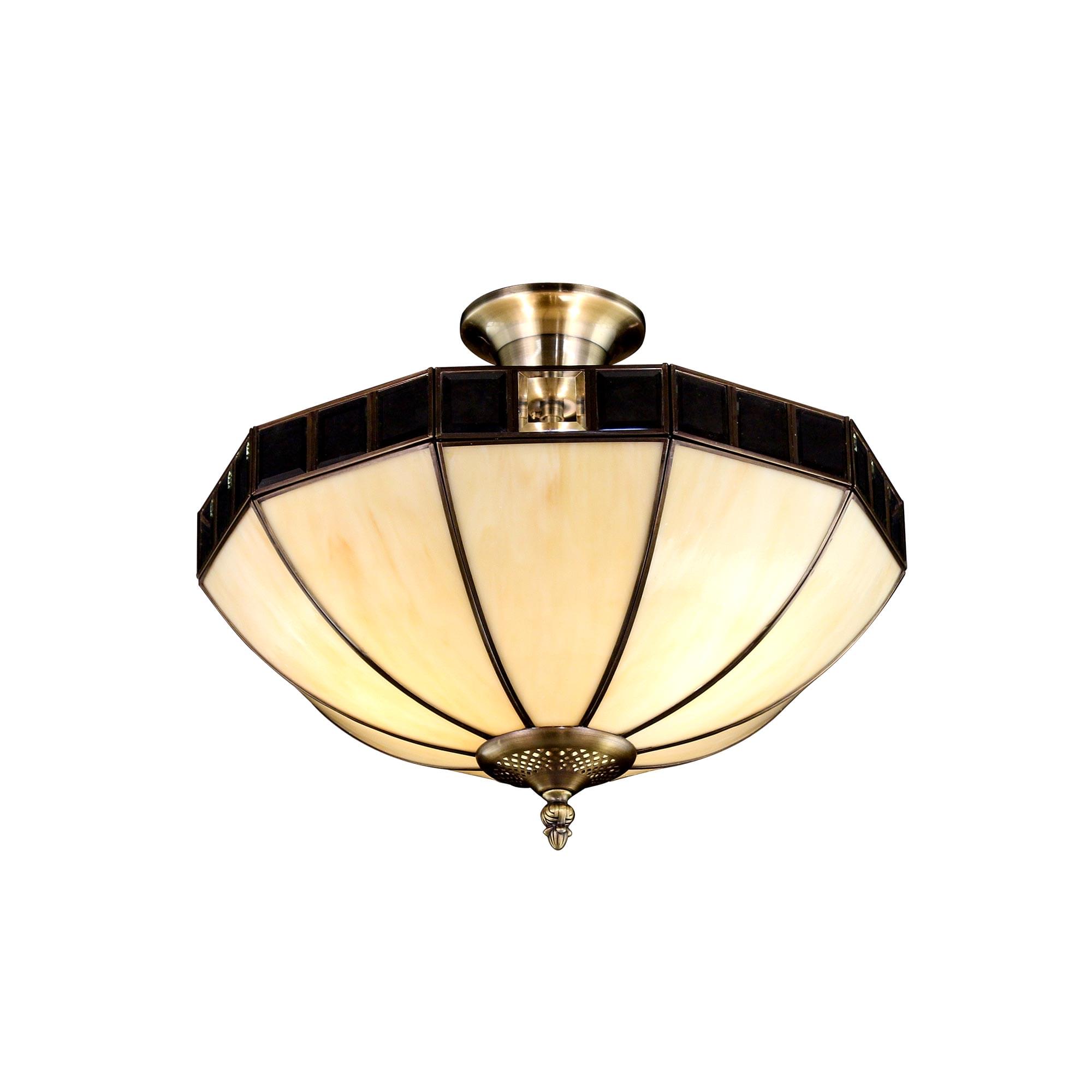 Citilux Шербург-1 CL440141 Люстра витражная потолочная Бронза арт. 88095